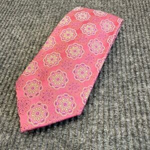 XMI Platinum Tie Pink Purple Patterned Men's Silk Necktie